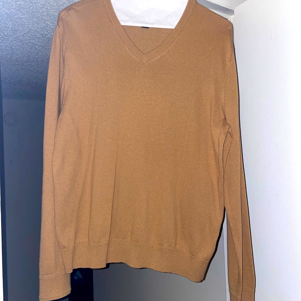 Banana republic tan cotton sweater